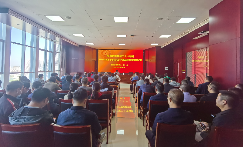 紧跟核心强忠诚 在深学细悟中坚定信仰信念 ——华体会官方网页版-华体会(中国)
负责人汪洋同志为全体党员讲授主题教育专题党课